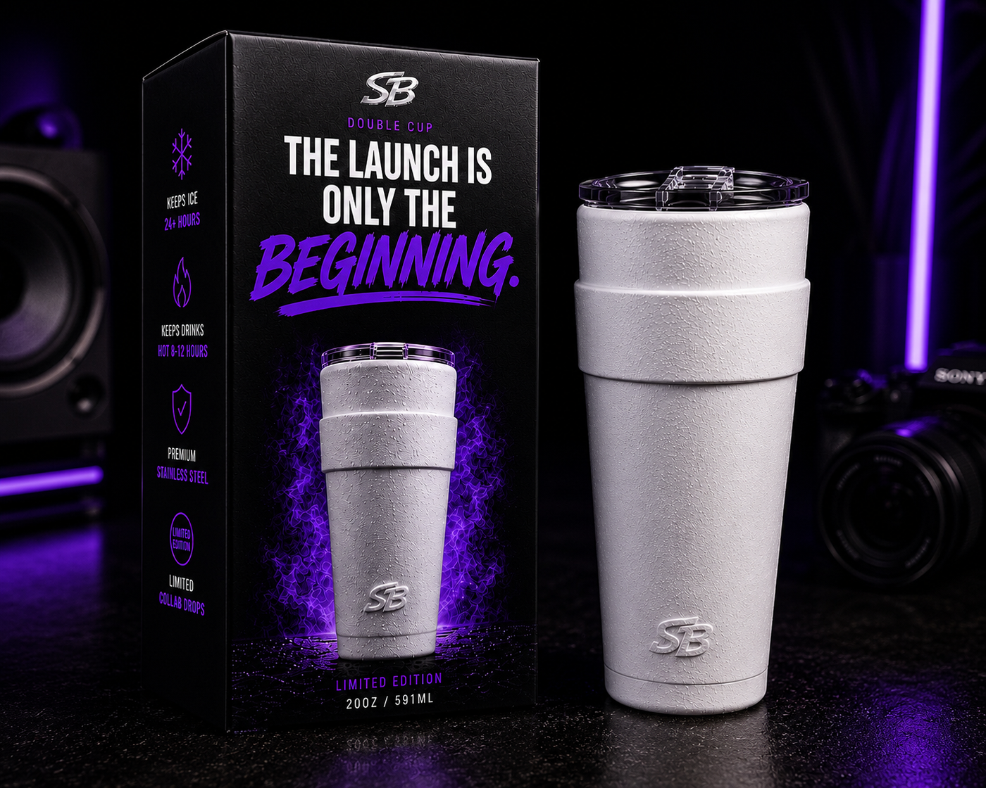 Double Cup Tumbler 20oz Signature Styrofoam Launch Edition