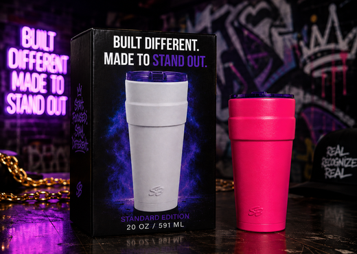 Double Cup Tumbler 20oz Premium Finish Pink